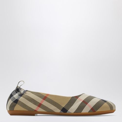 Ballerina beige motivo Check - Burberry - Modalova