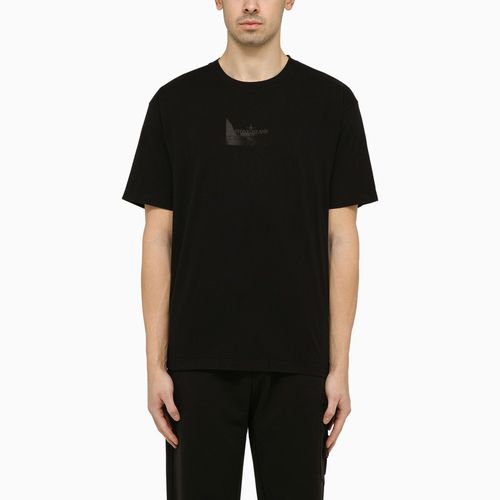 Black t-shirt with logo print - Stone Island - Modalova