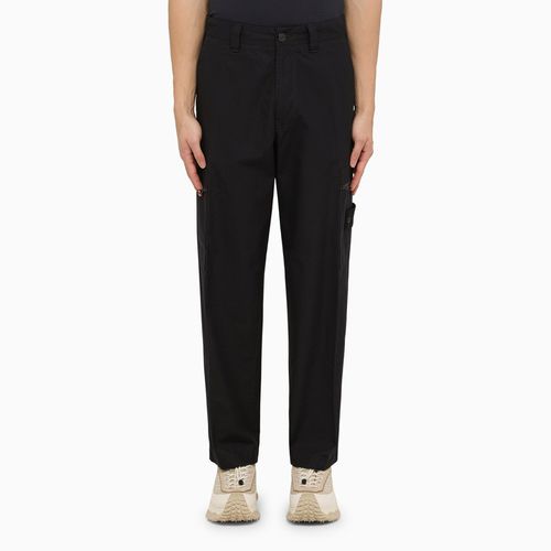 Regular navy blue cotton trousers - Stone Island - Modalova