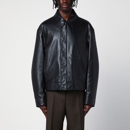 Black leather jacket - Bottega Veneta - Modalova