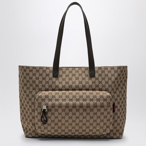 Borsa shopping grande in tessuto GG - GUCCI - Modalova