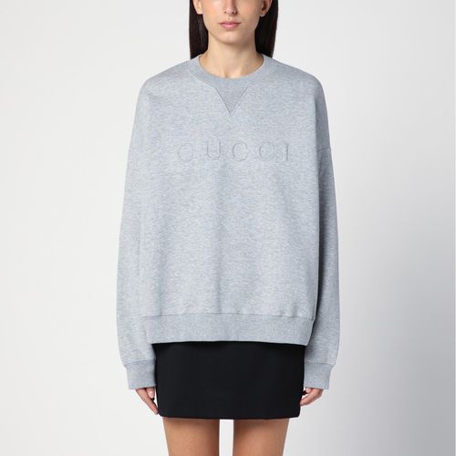 Meliertes Sweatshirt aus Baumwollgemisch - GUCCI - Modalova