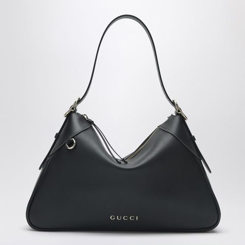 GG Emblem large black shoulder bag - GUCCI - Modalova