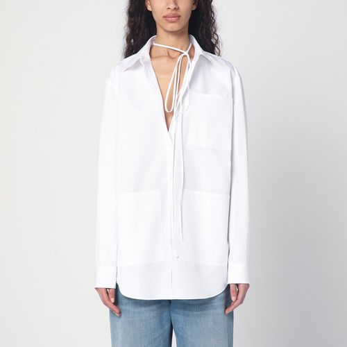 White shirt with ribbon at the neck - GUCCI - Modalova