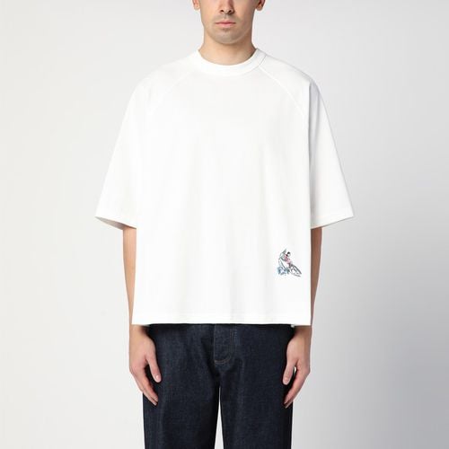 Oversized white cotton T-shirt - Bottega Veneta - Modalova