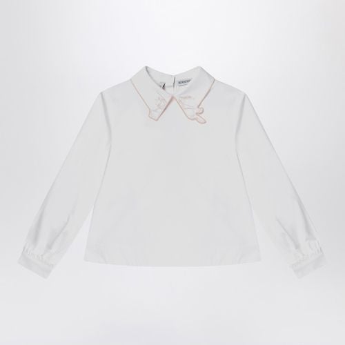 White shirt with embroidered collar - Burberry - Modalova