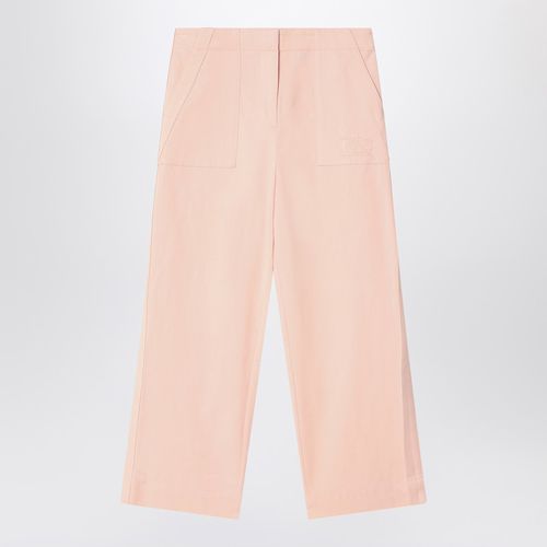 Light pink pants in cotton blend - Burberry - Modalova