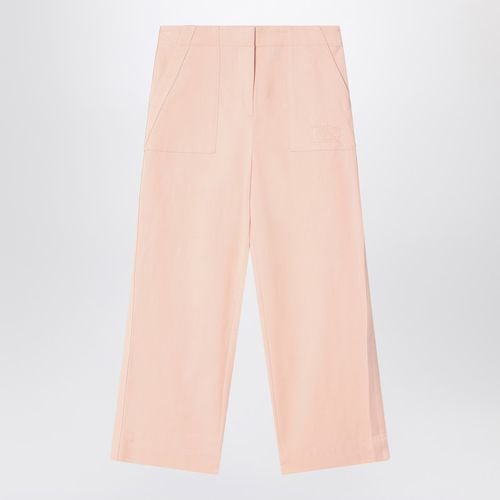 Light pink pants in cotton blend - Burberry - Modalova