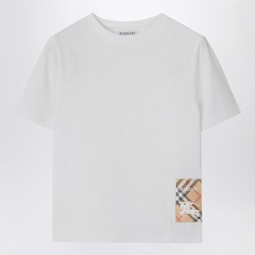 T-shirt bianca in cotone - Burberry - Modalova