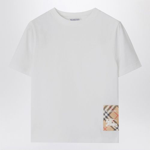 Weißes Baumwoll-T-Shirt - Burberry - Modalova