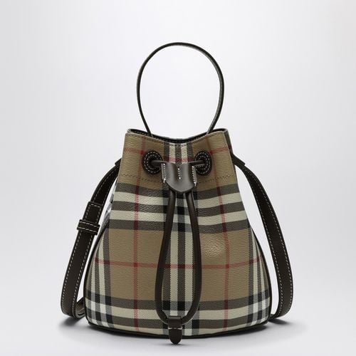 Check pattern mini bucket bag - Burberry - Modalova