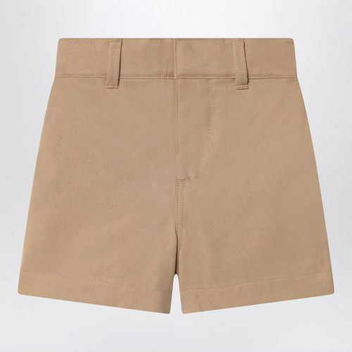 Beige cotton blend shorts - Burberry - Modalova