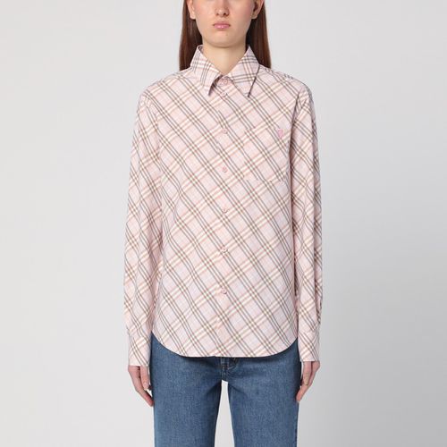 Camicia rosa chiara motivo Check - Burberry - Modalova