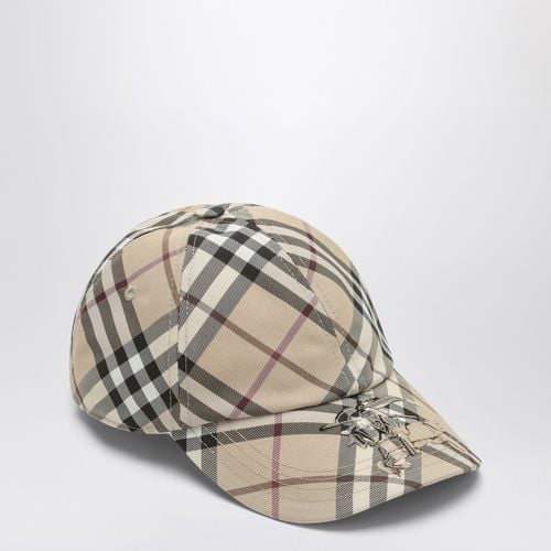 Cappello da baseball Check con ricamo EKD - Burberry - Modalova