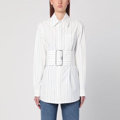 Camicia a righe in cotone con cintura - Burberry - Modalova