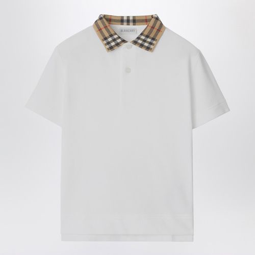 White cotton polo shirt - Burberry - Modalova