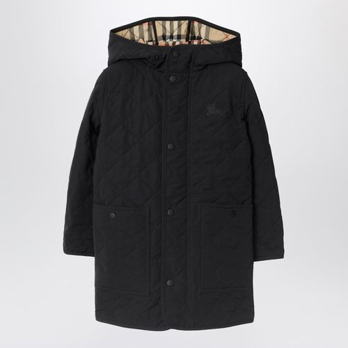 Quilted black nylon coat - Burberry - Modalova