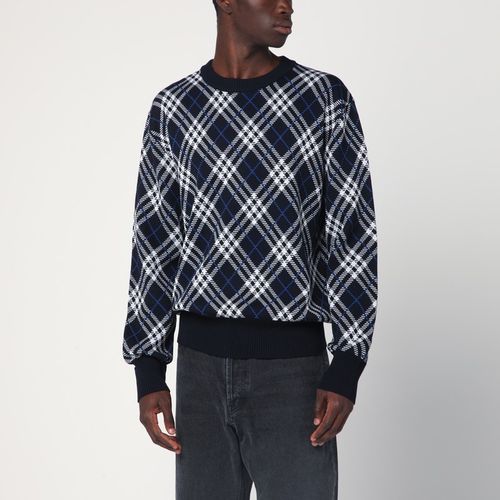 Maglione motivo Check in misto lana - Burberry - Modalova