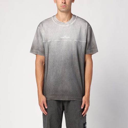 Grey shaded cotton T-shirt - Stone Island - Modalova