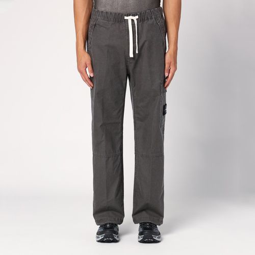 Grey cotton-blend trousers - Stone Island - Modalova