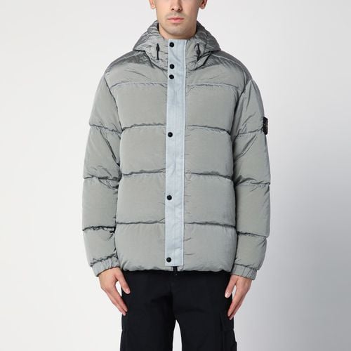 Grey hooded down jacket - Stone Island - Modalova