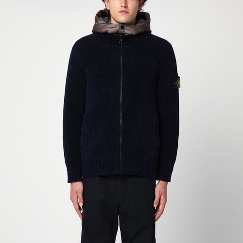 The President navy cardigan with removable interior - Stone Island - Modalova