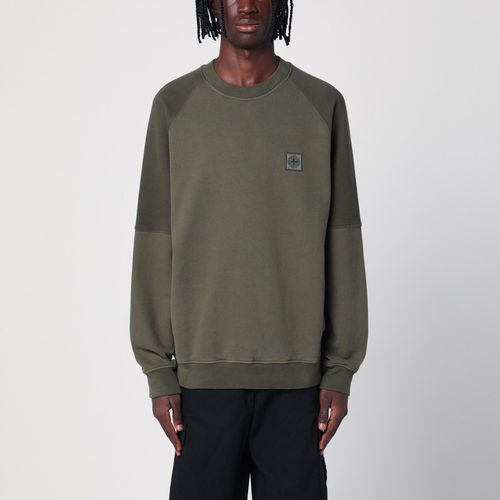 Moss cotton crewneck sweatshirt - Stone Island - Modalova