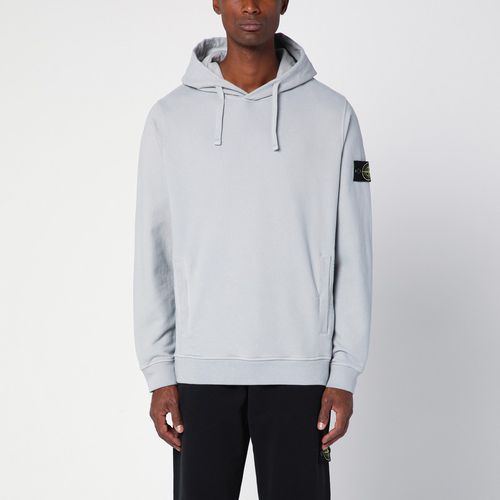 Grey hooded sweatshirt - Stone Island - Modalova