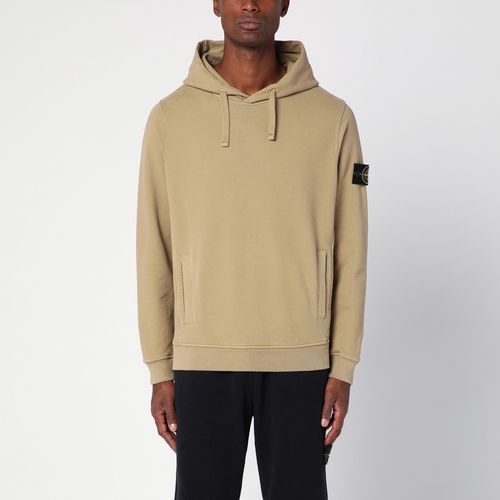 Biscuit-coloured hooded sweatshirt - Stone Island - Modalova