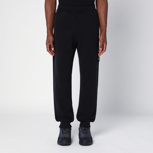 Black cotton jogging trousers - Stone Island - Modalova