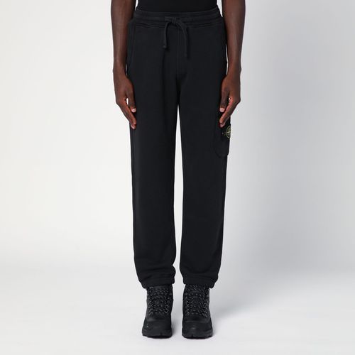 Black cotton jogging trousers - Stone Island - Modalova