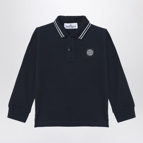 Navy blue cotton polo shirt - Stone Island - Modalova