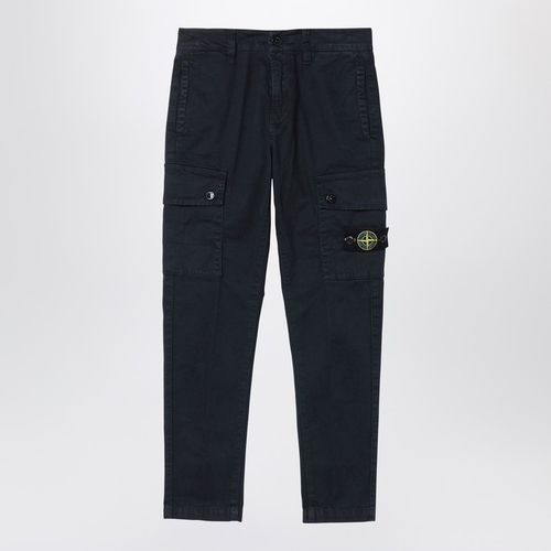 Navy blue cargo trousers - Stone Island - Modalova