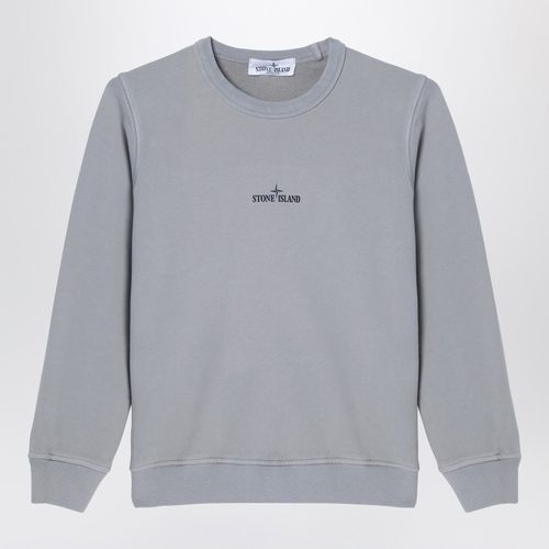 Gray cotton sweatshirt with logo - Stone Island - Modalova