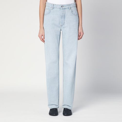 Light jeans with Intrecciato patch - Bottega Veneta - Modalova