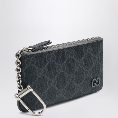 Keychain with zip in GG fabric and gray - GUCCI - Modalova