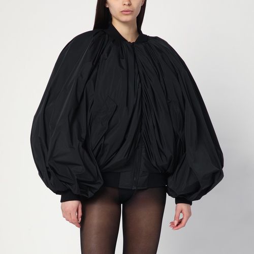 Draped bomber jacket in technical micro-faille - Balenciaga - Modalova