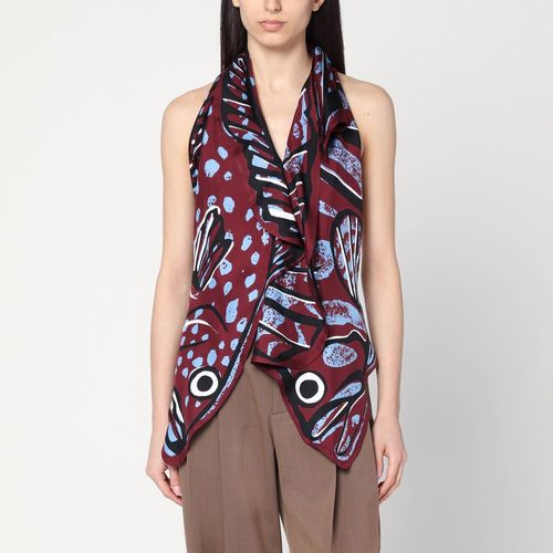 Printed silk twill top - Bottega Veneta - Modalova