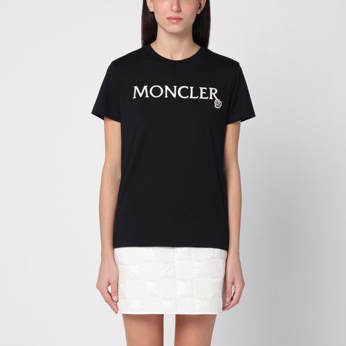 Black T-shirt with logo - Moncler - Modalova