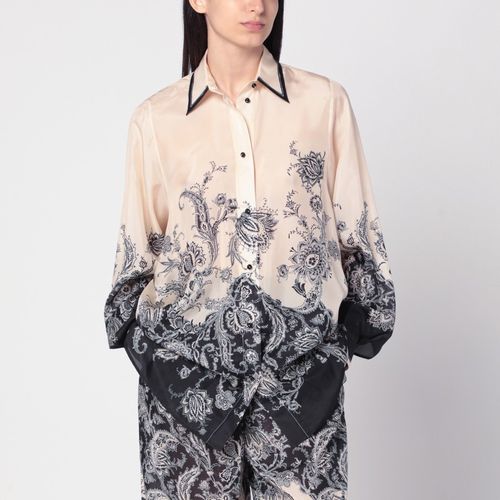 Camicia Rhiannon crema con stampa fantasia - ZIMMERMANN - Modalova