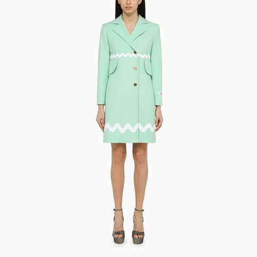 Single-breasted mint cotton coat - Patou - Modalova