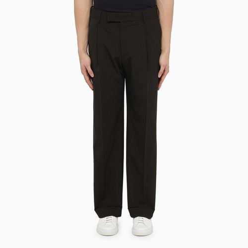 Black virgin wool blend trousers - PT Torino - Modalova