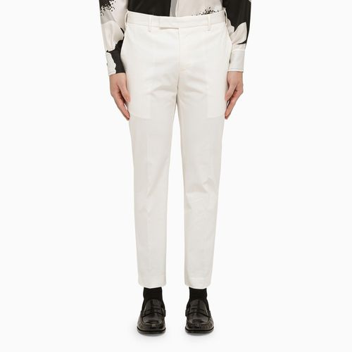 White cotton slim trousers - PT Torino - Modalova