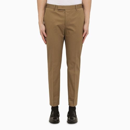 Beige cotton slim trousers - PT Torino - Modalova