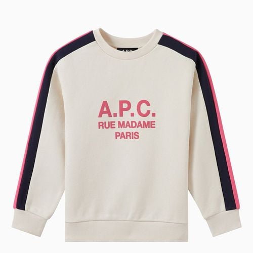 Jani ivory/salmon crew-neck sweatshirt - A.P.C. - Modalova