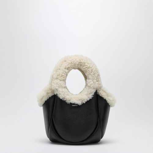 Borsa mini Swipe nera bordo in shearling - COPERNI - Modalova