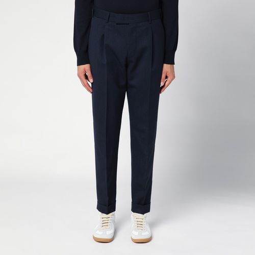 Rebel navy virgin wool trousers - PT Torino - Modalova