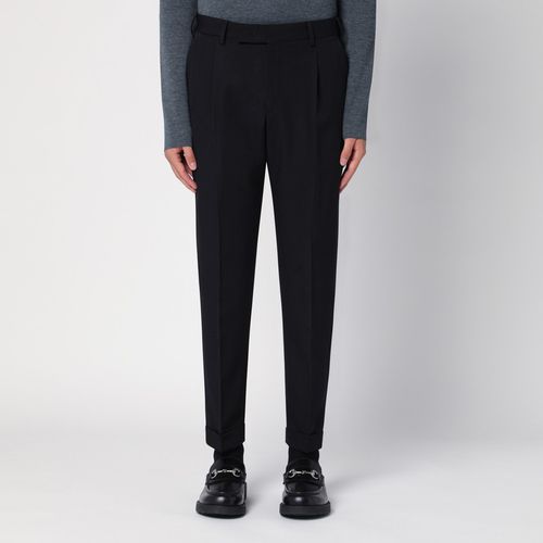 Black virgin wool trousers - PT Torino - Modalova