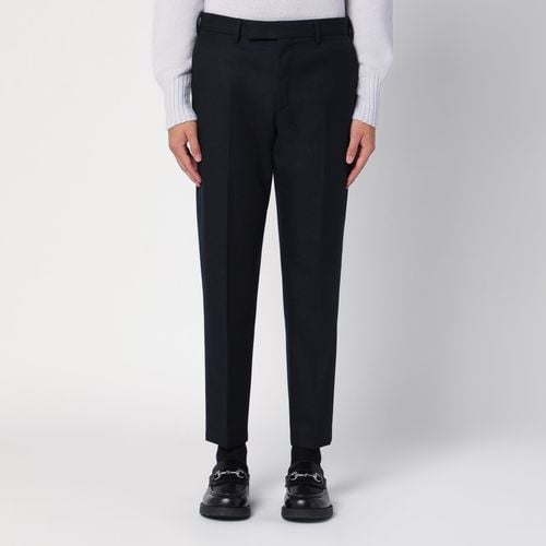 Blue navy virgin wool trousers - PT Torino - Modalova