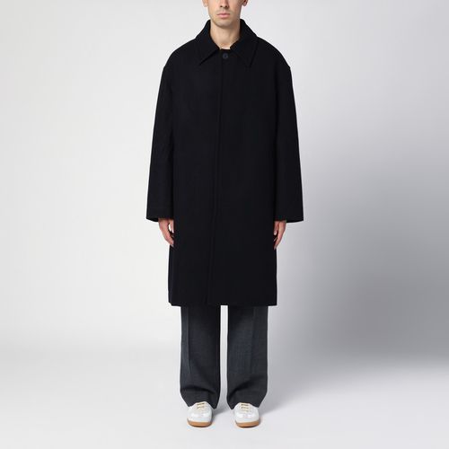 Single-breasted coat in navy wool - Studio Nicholson - Modalova